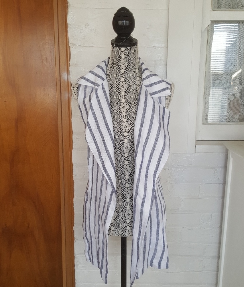 Chico's Linen Vest Cover-up